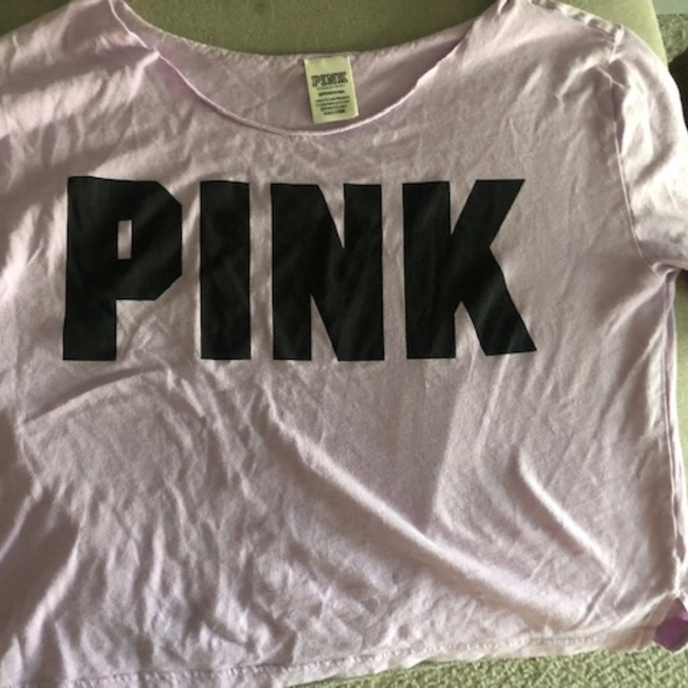 PINK crop tee